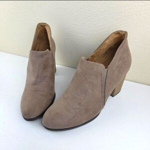 Dr. Scholl's Womens All My Life Mushroom Micro-suede Ankle Boots Bootie Sz 8 M